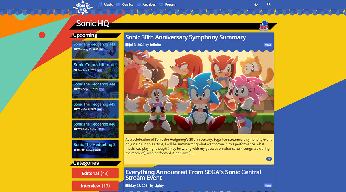 Sonic HQ Site